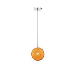 10-in 10W Round LED Pendant, Dim, 800 lm, 120V, 4000K, Orange