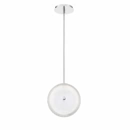 12.5-in 13W Round LED Pendant, Dim, 1040 lm, 120V, 4000K, Clear