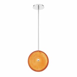 12.5-in 13W Round LED Pendant, Dim, 1040 lm, 120V, 4000K, Orange