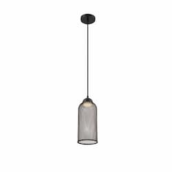 6-in 5W Round LED Pendant, Dim, 300 lm, 120V, 3000K, Black