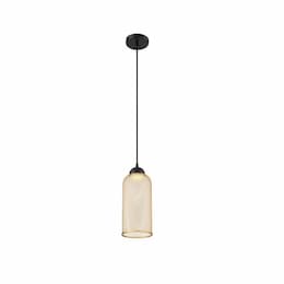 6-in 5W Round LED Pendant, Dim, 300 lm, 120V, 3000K, Gold