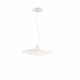 20-in 28W Round LED Pendant, Dim, 1680 lm, 120V, 3000K, White