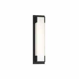 20-in 26W LED Wall Sconce, Dim, 1300 lm, 120V, 3000K, Black