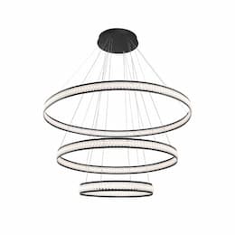 70-in 300W Forster 3-Tier LED Chandelier, 18000 lm, 120V, 3000K