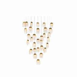 39-in Wide 4805W Paget LED Chandelier, 9300 lm, 120V, 3000K, Gold