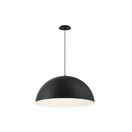 24-in 60W LED Pendant Light, 1125 lm, 120V, 3000K, Black/White