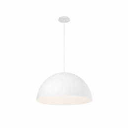 24-in 60W LED Pendant Light, 1125 lm, 120V, 3000K, White/White