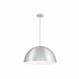 24-in 60W LED Pendant Light, 1125 lm, 120V, 3000K, Aluminum/White