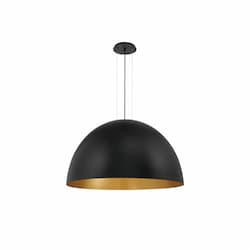 48-in 300W LED Pendant Light, 5625 lm, 120V, 3000K, Black/Gold