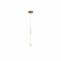 22-in 10W Cumberland Mini Pendant, 600 lm, 120V, 3000K, Brass