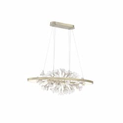 43-in 40W Clayton LED Chandelier, 2400 lm, 120V, 3000K, Gold