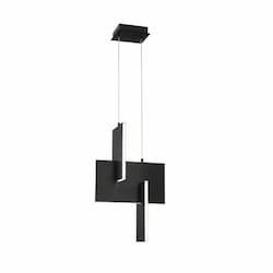 14-in 29W LED Pendant, Dim, 120V, 1250 lm, 3000K, Black