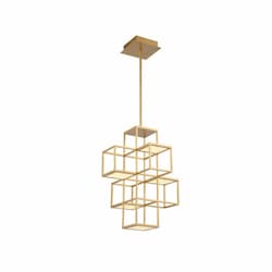 15.5-in 26W LED Pendant Light, Dim, 1500 lm, 120V, 3000K, Gold