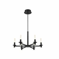 27.5-in 228W LED Chandelier, Dim, 2260 lm, 120V, 3000K, Black