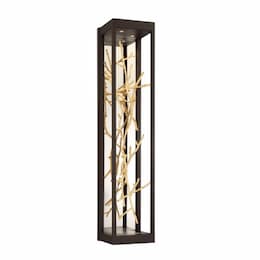 30-in 24W LED Wall Sconce, Dimmable, 1920 lm, 120V, 3000K, Bronze