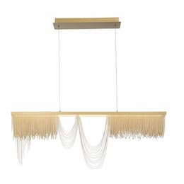 Eurofase 47-in 60W LED Chandelier, Dim, 2500 lm, 120V, 3000K, Gold