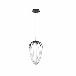 20-in 8W LED Pendant, Dimmable, 350 lm, 120V, 3000K, Black