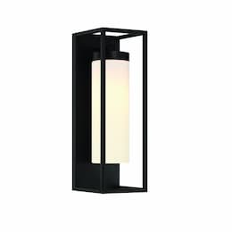 16-in 60W Outdoor Lantern, 1-Light, 120V, Satin Black