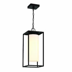 18.75 60W LED Outdoor Pendant, 1-Light, 120V, Satin Black