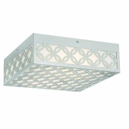 12-in 19W LED Flush Mount, 450 lm, 120V, 3000K, Silver