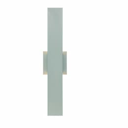 23-in 21W LED Wall Sconce, 1050 lm, 120V, 3000K, Silver