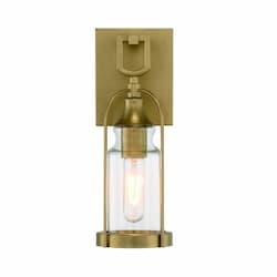 13-in 360W Wall Sconce, Dimmable, 1-Light, 120V, Gold