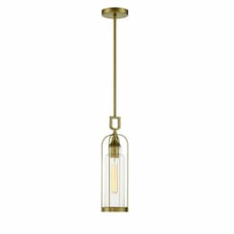 16-in 60W Pendant Light, Dimmable, 1-Light, 120V, Gold