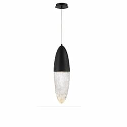 24-in 7W LED Pendant,Dim, GU10, 120V, 490 lm, 3000K, Black