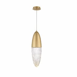 24-in 7W LED Pendant, Dim, GU10, 120V, 490 lm, 3000K, Gold