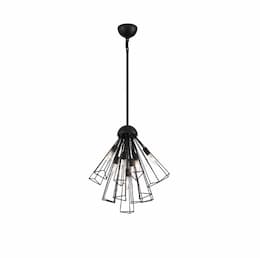 20-in 280W Dendelio Pendant, 7-Light, E12, 120V, Black