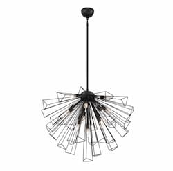 30-in 520W Dendelio Chandelier, 13-Light, E12, 120V, Black