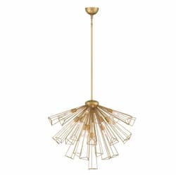 30-in 520W Dendelio Chandelier, 13-Light, E12, 120V, Gold