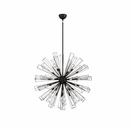 40-in 1160W Dendelio Chandelier, 29-Light, E12, 120V, Black