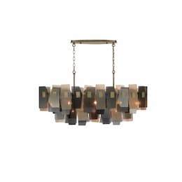 48-in 110W Cocolina Chandelier, 11-Light, E12, 120V, Brass