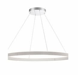 Eurofase 45-in 102W LED Chandelier, Dim, 120V, 3180 lm, 3500K, Grey