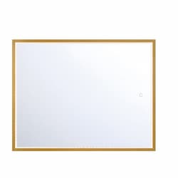 Eurofase 36-in 55W LED Mirror, Dim, 120V, 2740 lm, CCT Selectable, Gold