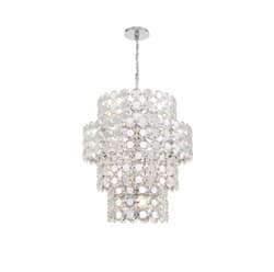 45-in 960W Perrene Chandelier, 24-Light, E12, 120V, Chrome