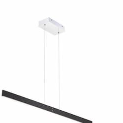 41-in 35W LED Pendant, Dim, 120V, 880 lm, 3500K, Black