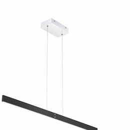 Eurofase 41-in 35W LED Pendant, Dim, 120V, 880 lm, 3500K, Black