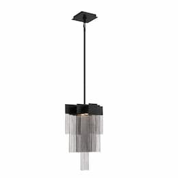 Eurofase 18-in 10W LED Pendant, Dim, 120V, 210 lm, 3000K, Black