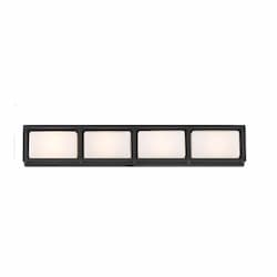 Eurofase 26-in 96W LED Wall Sconce, Dim, 120V, 610 lm, 3000K, Black