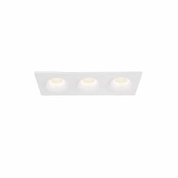 3-in 36W Midway LED, Regressed GIM, 3-Light, 120V, Selectable CCT, WH