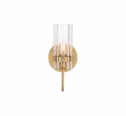 11-in 60W Brook Vanity, 1-Light, E12, 120V, Brass