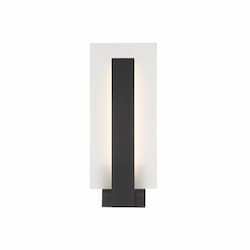 18-in 15W Carta LED Wall Sconce, 566 lm, 120V, 3000K, Black