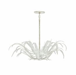 42-in 720W Kagra Chandelier, 12-Light, E12, 120V, Distressed White