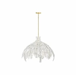 48-in 360W Jalore Chandelier, 6-Light, E26, 120V, Distressed White