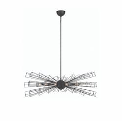 45-in 400W Dendelio Chandelier, 10-Light, E12, 120V, Black