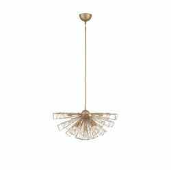 30-in 360W Dendelio Chandelier, 9-Light, E12, 120V, Gold