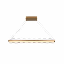 45-in 80W Bruco LED Chandelier, 1953 lm, 120V, 3000K, Gold