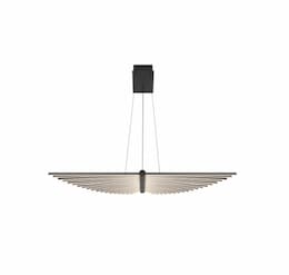 39-in 57W Seraph LED Chandelier, 1192 lm, 120V, 3000K, Black